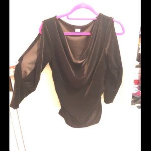 Velvet-Like Beautiful Ruched Sided Top